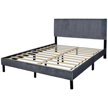 Arianne Gray Queen Platform Bed from Happy Homes - Luna Furniture