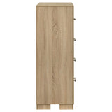 Arielle Light Oak 4-Drawer Bedroom Chest of Drawers from Coaster - Luna Furniture