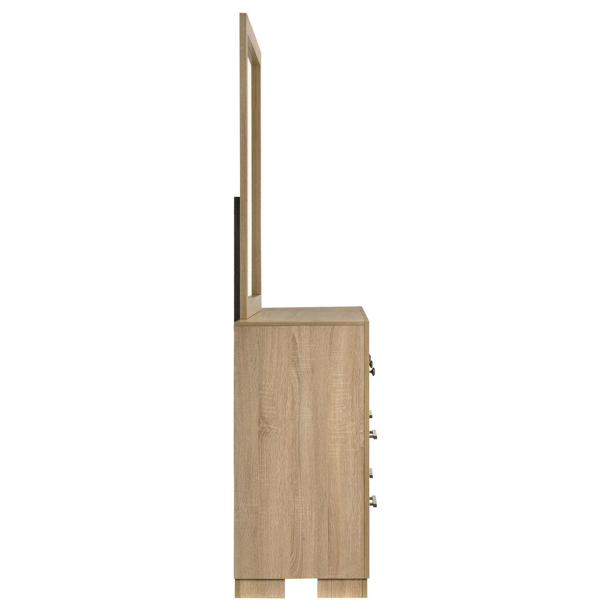 Arielle Light Oak Bookcase Panel Bedroom Set from Coaster - Luna Furniture