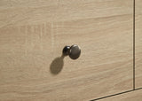 Arielle Light Oak 6-Drawer Bedroom Dresser with Mirror from Coaster - Luna Furniture