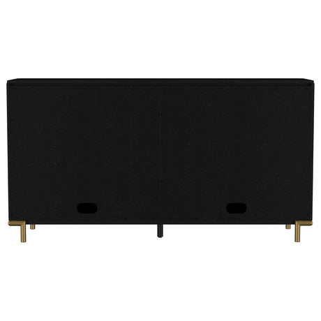 Arini Black 2-Drawer Cane Door Dining Sideboard Server from Coaster - Luna Furniture