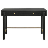 Arini Black 2-Piece Makeup Vanity Table and Mirror Set from Coaster - Luna Furniture