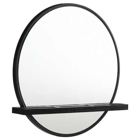 Arini Black 2-Piece Makeup Vanity Table and Mirror Set from Coaster - Luna Furniture