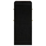 Arini Black Cane Weave Full Length Standing Floor Mirror from Coaster - Luna Furniture