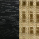 Arini Black Cane Weave Full Length Standing Floor Mirror from Coaster - Luna Furniture