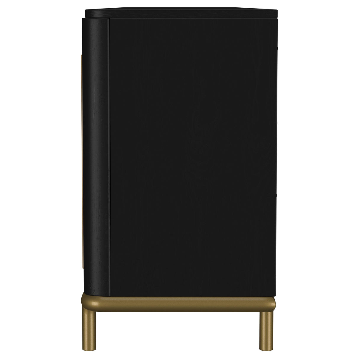 Arini Black Rattan Cane 2-Door TV Stand Media Console from Coaster - Luna Furniture