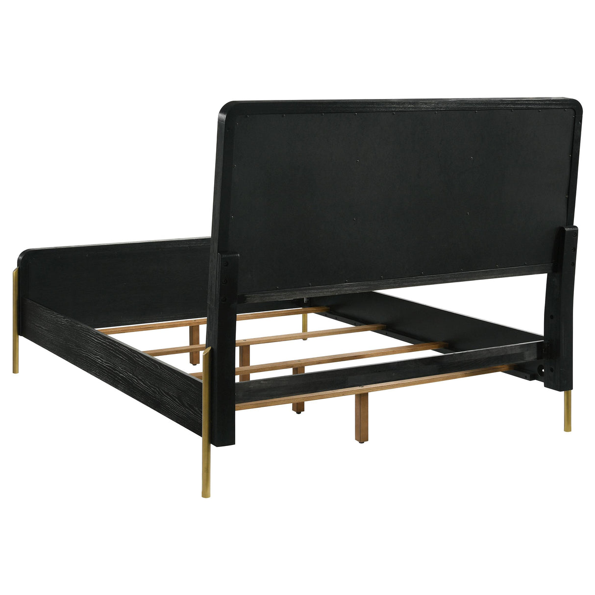 Arini Cream and Black Queen Panel Bed from Coaster - Luna Furniture