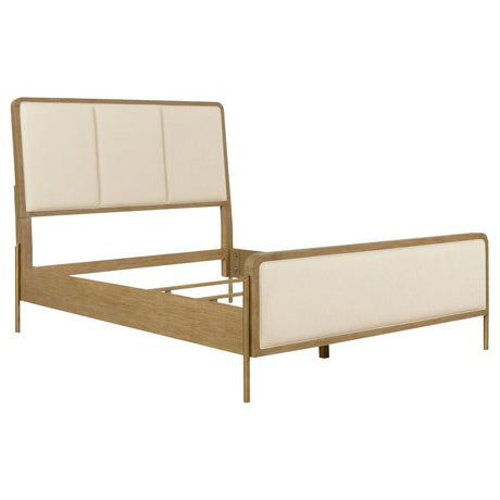 Arini Cream and Sand Wash Eastern King Panel Bed from Coaster - Luna Furniture