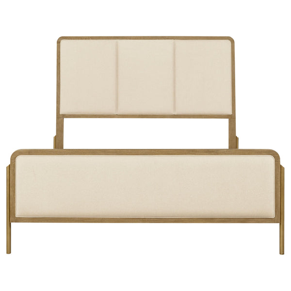 Arini Cream and Sand Wash Queen Panel Bed