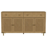 Arini Sand Wash 2-Drawer Cane Door Dining Sideboard Server from Coaster - Luna Furniture