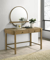 Arini Sand Wash 2-Piece Makeup Vanity Table and Mirror Set from Coaster - Luna Furniture