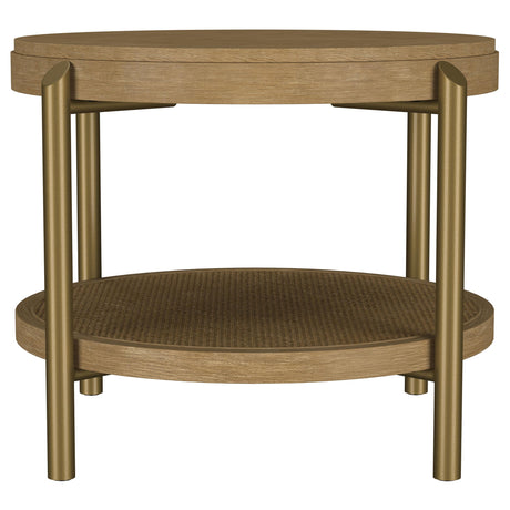 Arini Sand Wash 2-Piece Round Coffee and End Table Set from Coaster - Luna Furniture