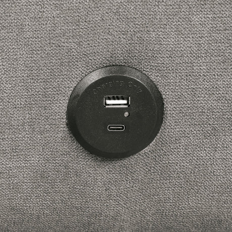 Aristide Gray Futon Sofa from Furniture of America - Luna Furniture