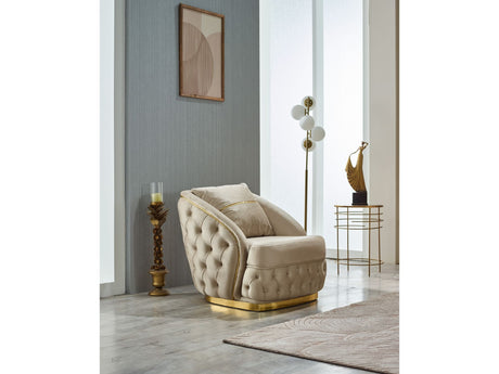 Arizona Chair in Beige from Furnia - Luna Furniture