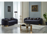 Arizona 3-pieces (Sofa & Loveseat & Chair) Livingroom Set in Anthracite from Furnia - Luna Furniture