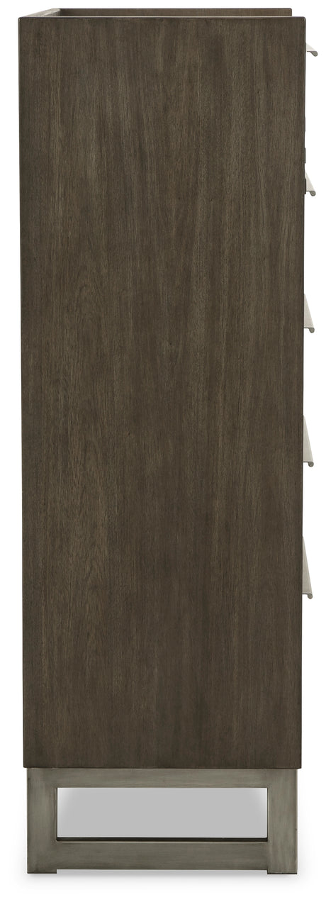 Arkenton Grayish Brown/White Chest of Drawers from Ashley - Luna Furniture