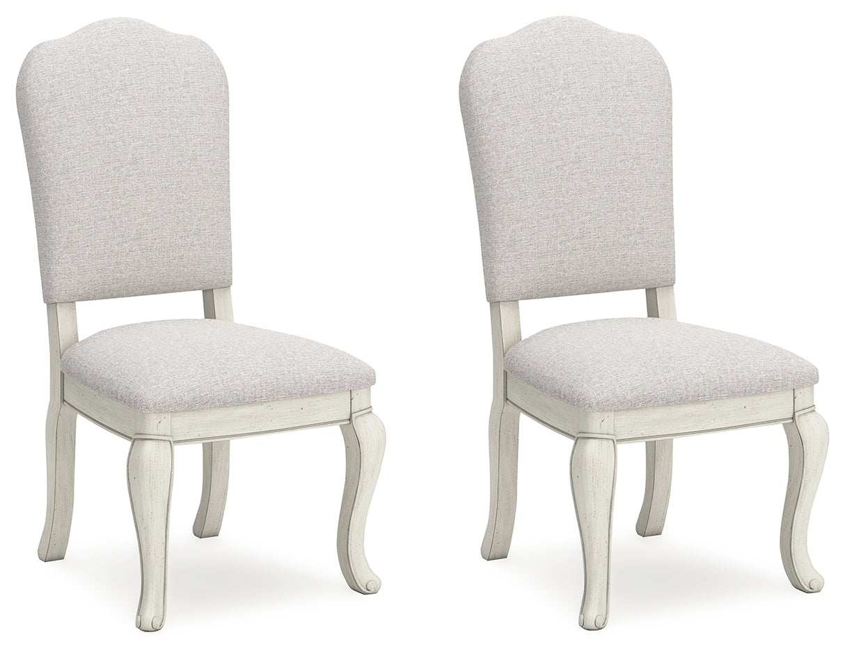 Arlendyne Antique White Dining Chair, Set of 2 from Ashley - Luna Furniture
