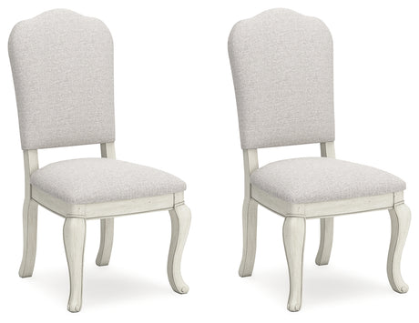 Arlendyne Antique White Dining Chair, Set of 2 from Ashley - Luna Furniture