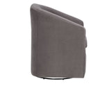 Arlo Fog Velvet Upholstered Swivel Barrel Chair from Steve Silver - Luna Furniture