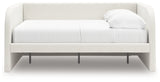 Arloster Tan/White Full Upholstered Day Bed from Ashley - Luna Furniture