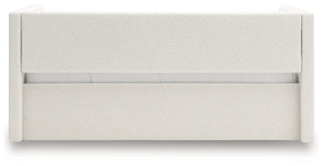 Arloster Tan/White Full Upholstered Day Bed from Ashley - Luna Furniture
