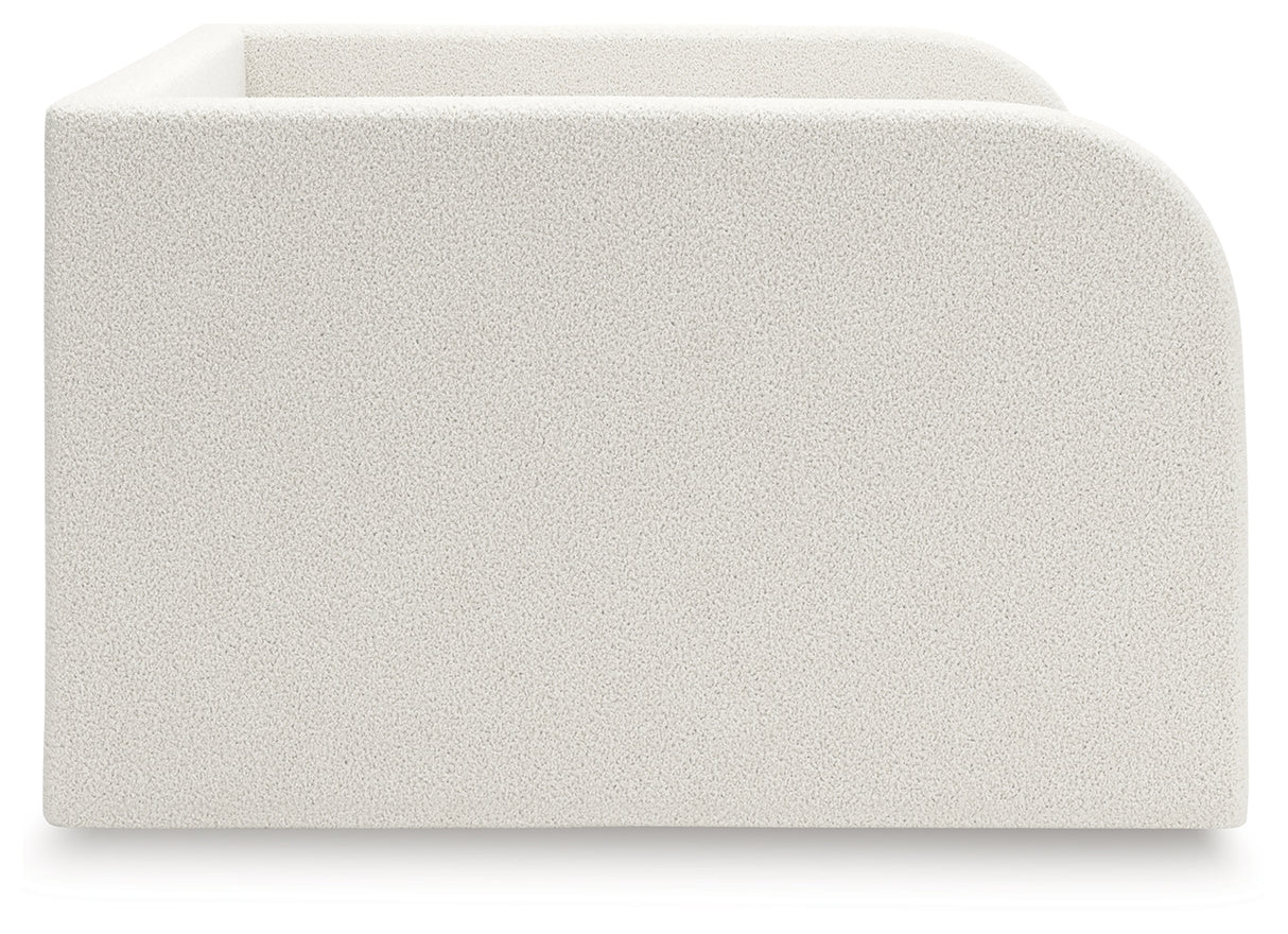 Arloster Tan/White Full Upholstered Day Bed from Ashley - Luna Furniture