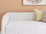 Arloster Tan/White Full Upholstered Day Bed with Storage from Ashley - Luna Furniture