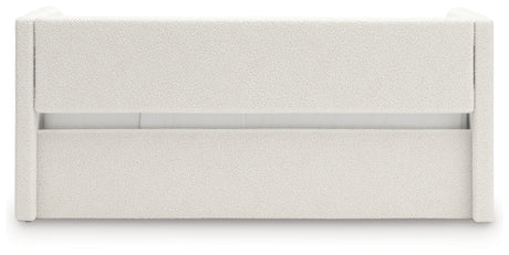 Arloster Tan/White Twin Upholstered Day Bed from Ashley - Luna Furniture