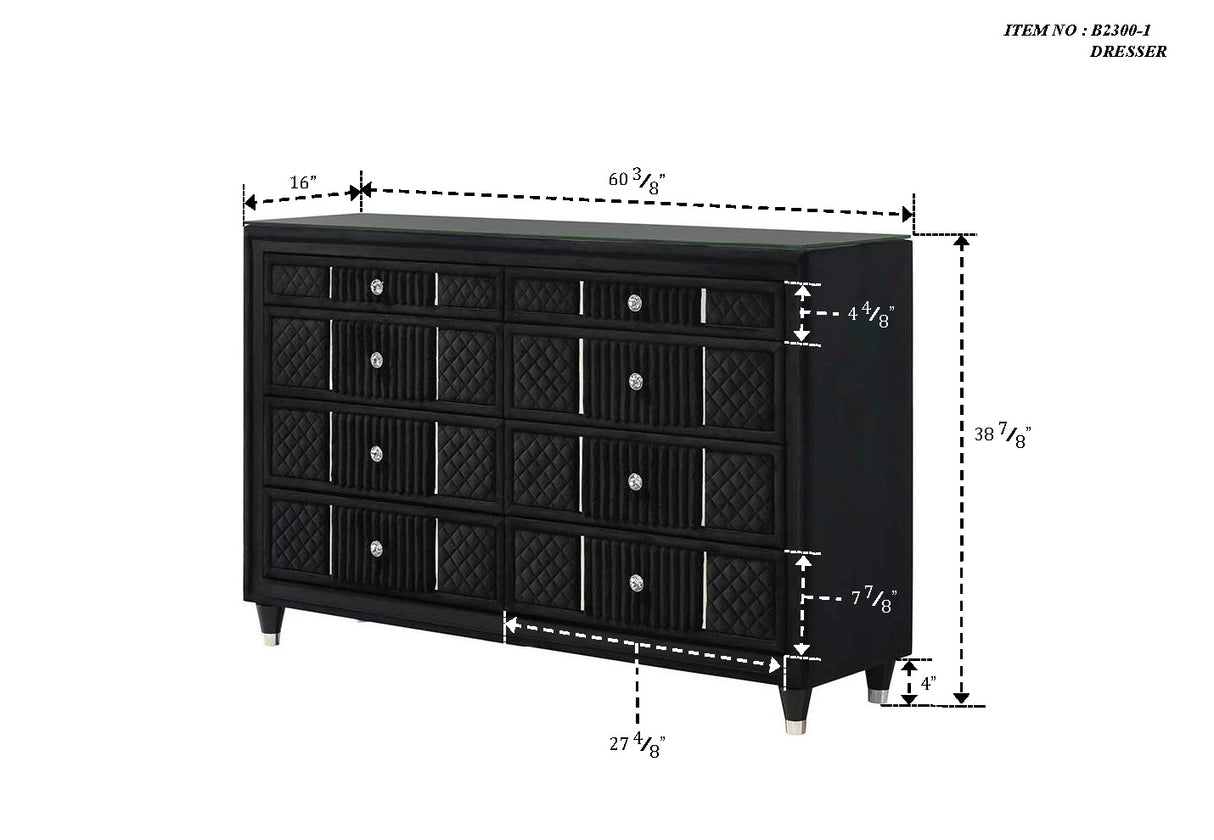 Armany Black Dresser Luna Furniture Armany Black Dresser Luna Furniture
