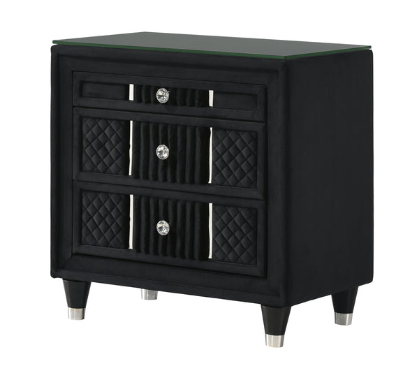 Armany Black Nightstand