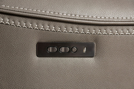 Artemia Gray Power Reclining Sofa from Furniture of America - Luna Furniture