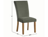 Artemis Green Velvet Side Chair, Set of 2 from Steve Silver - Luna Furniture
