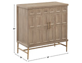 Arun Driftwood Solid Wood 2-Door Accent Cabinet from Steve Silver - Luna Furniture