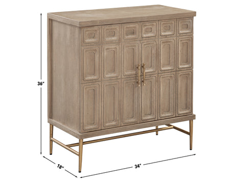 Arun Driftwood Solid Wood 2-Door Accent Cabinet from Steve Silver - Luna Furniture