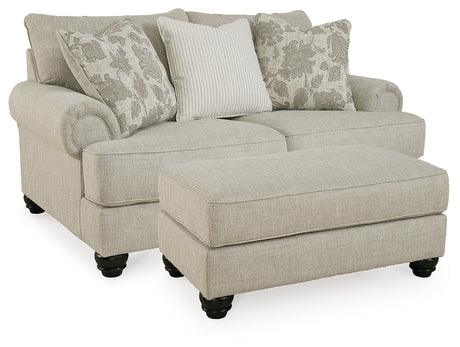 Asanti Loveseat and Ottoman from Ashley - Luna Furniture