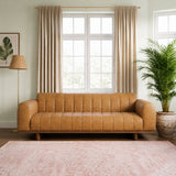 Nebraska Tan Leather Sofa from Ashcroft Furniture - Luna Furniture