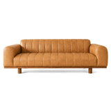 Nebraska Tan Leather Sofa from Ashcroft Furniture - Luna Furniture