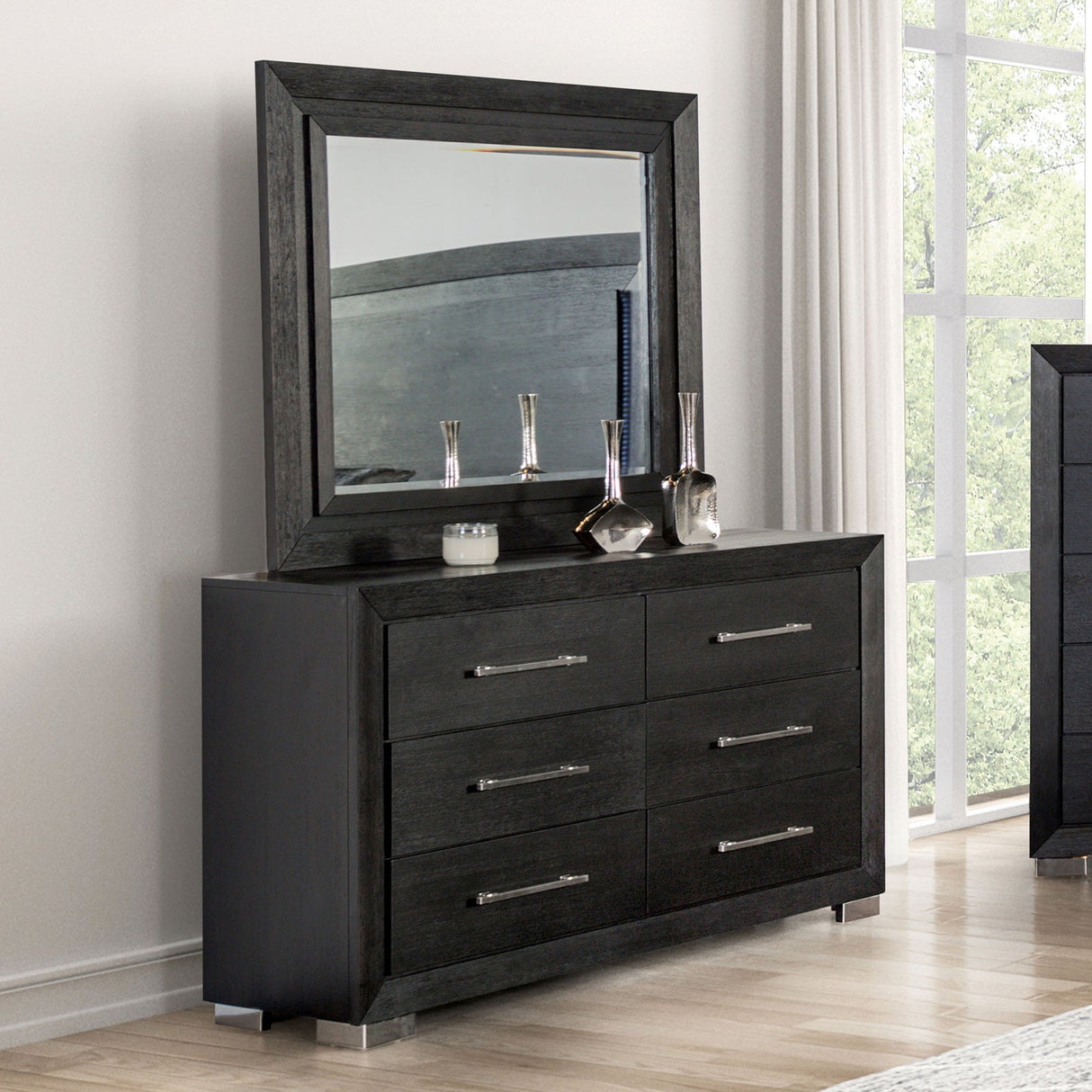 Furniture of America Ashbourne Black Dresser