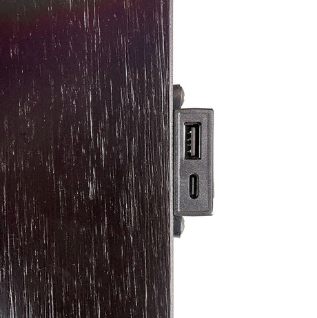Ashbourne Black Night Stand w/ USB from Furniture of America - Luna Furniture