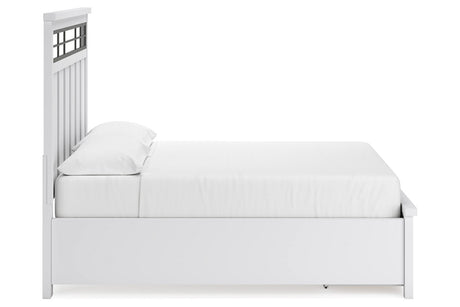 Ashbryn White/Natural California King Storage Platform Bed from Ashley - Luna Furniture