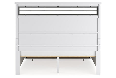 Ashbryn White/Natural King Storage Platform Bed from Ashley - Luna Furniture