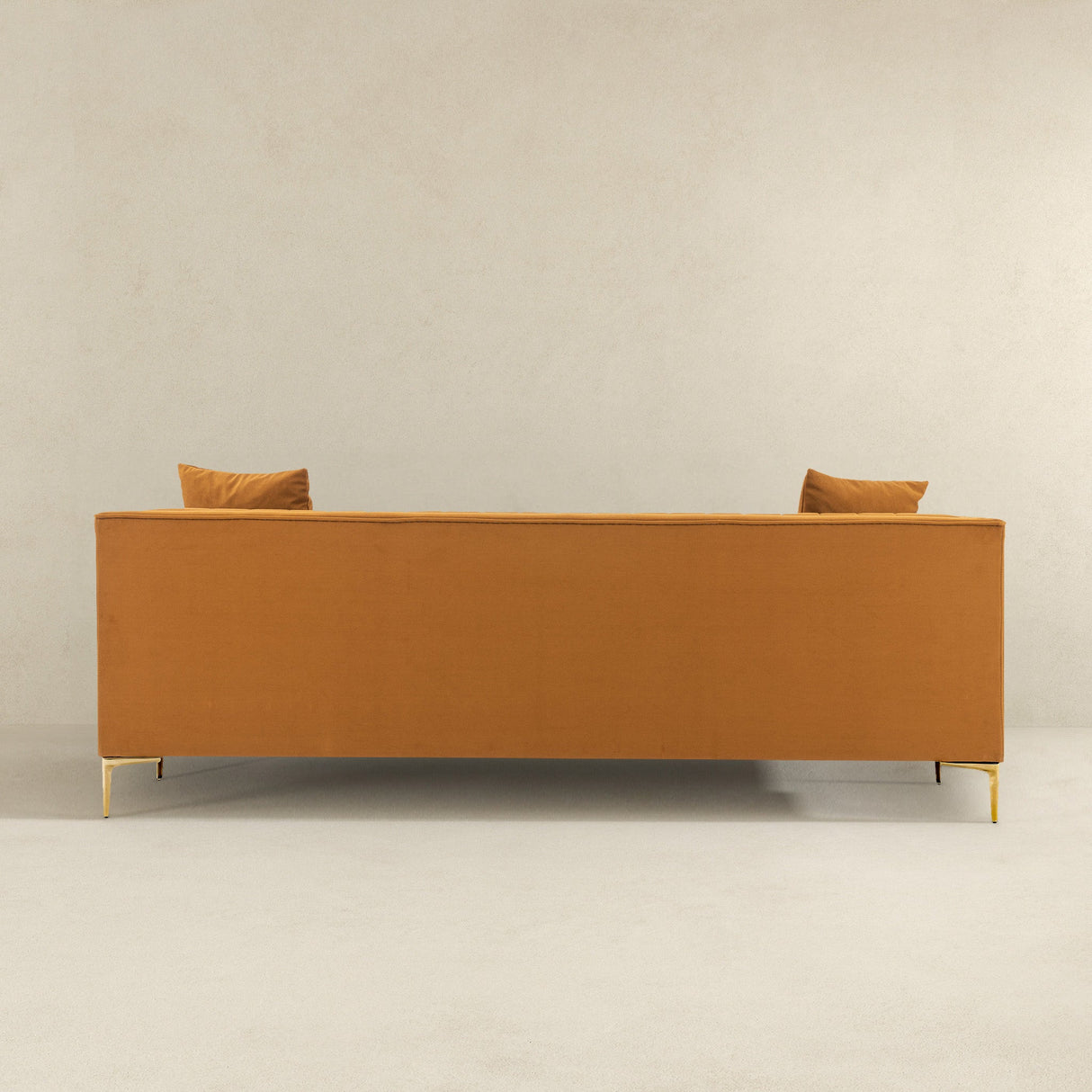 Lewis Cognac Velvet Sofa - 91" from Ashcroft Furniture - Luna Furniture