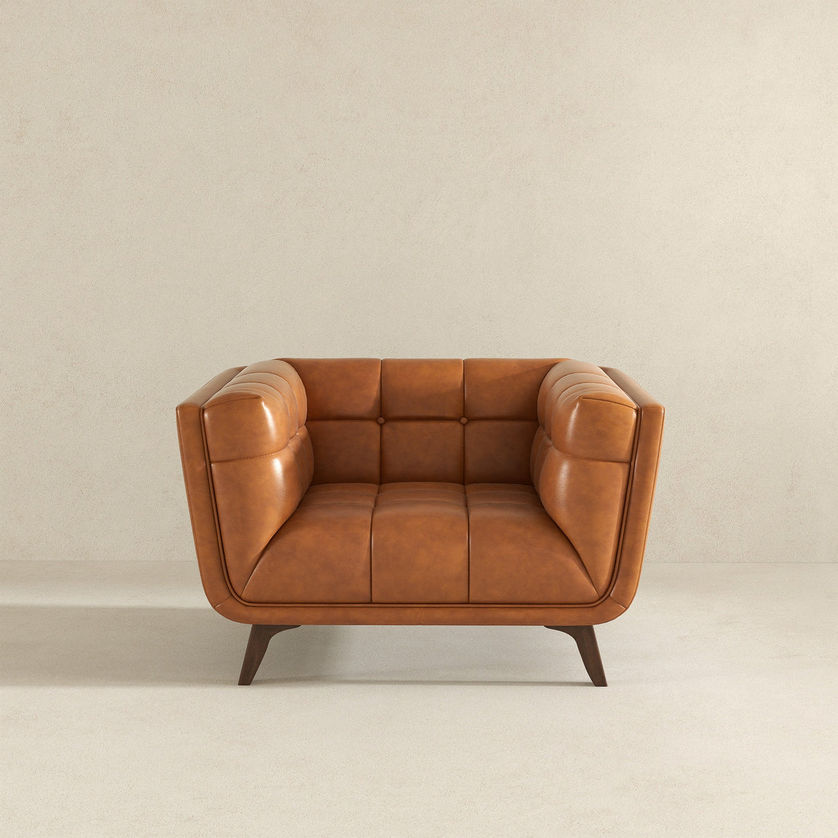 Addison Cognac Leather Lounge Chair