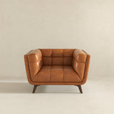 Addison Cognac Leather Lounge Chair