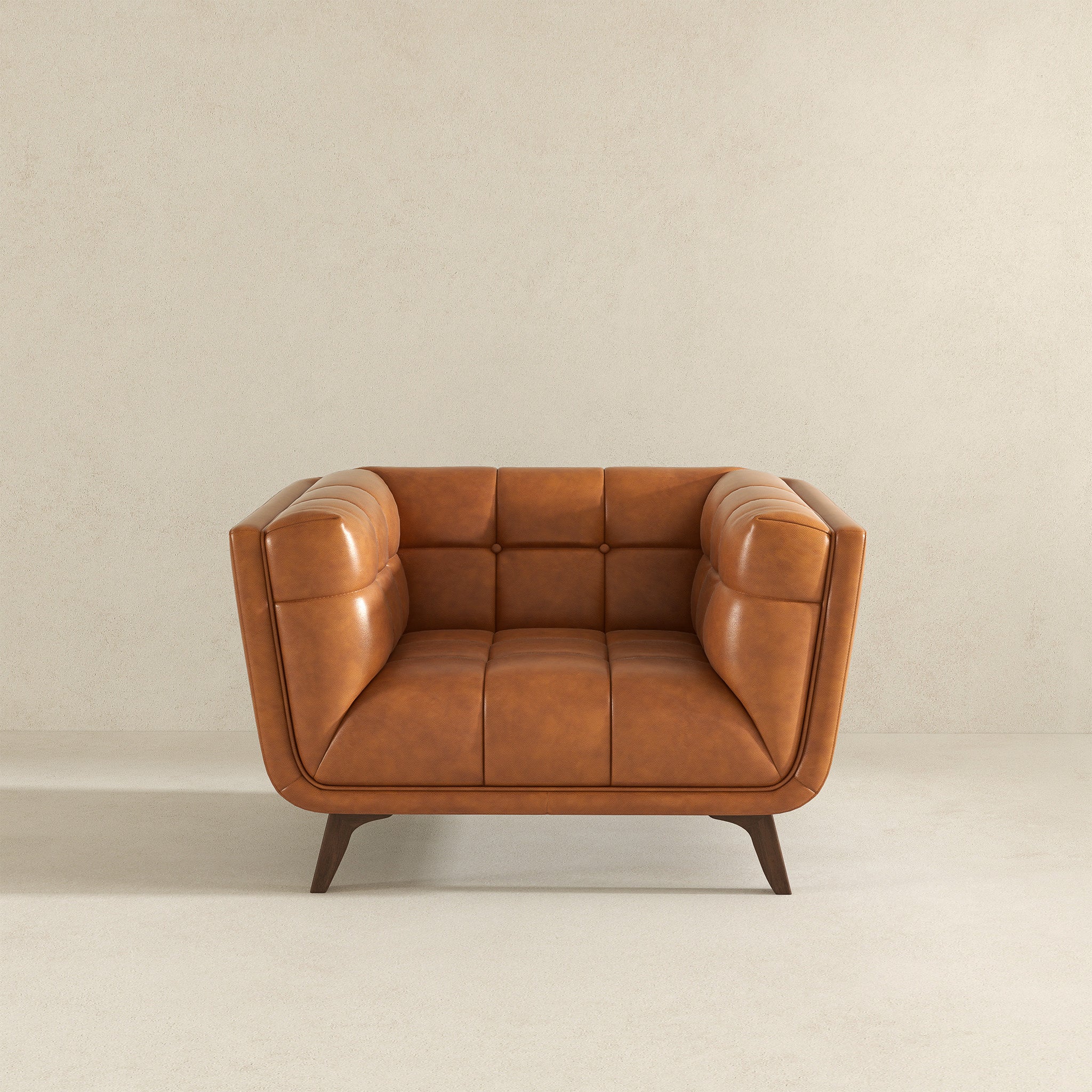 Addison Cognac Leather Lounge Chair