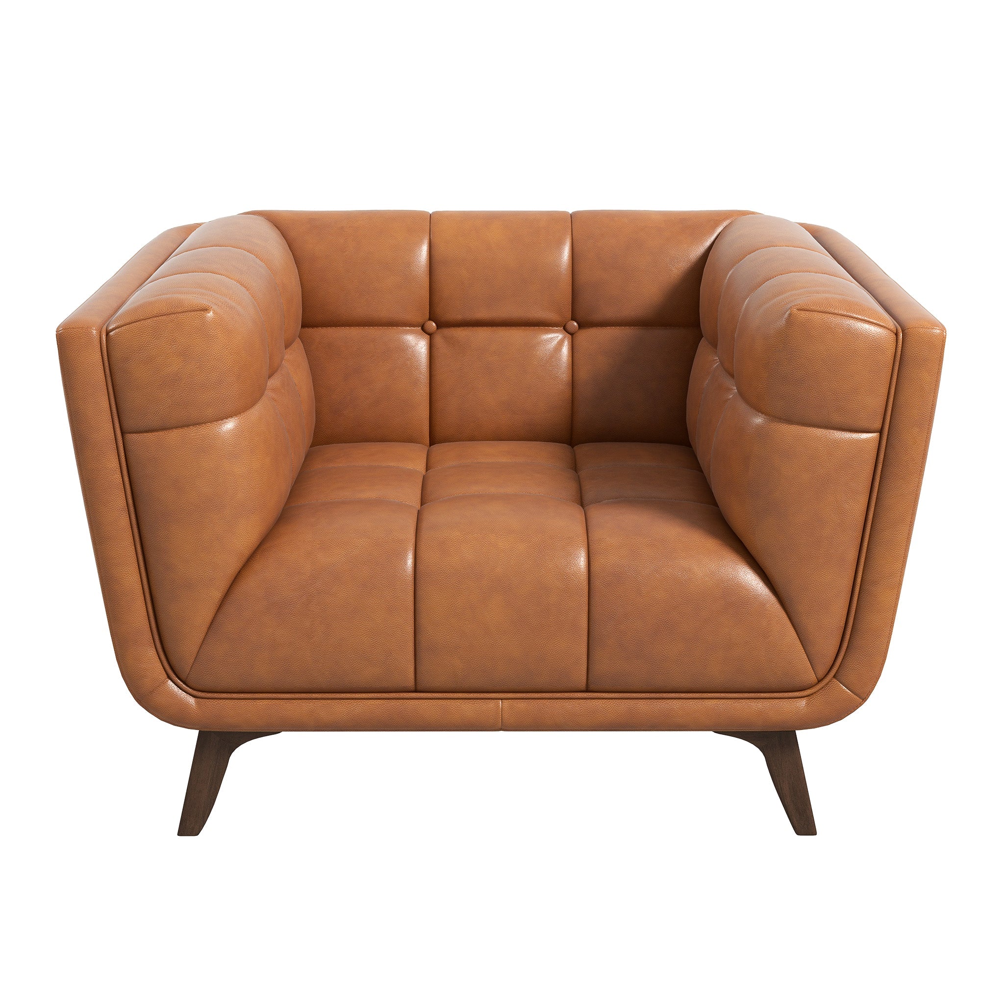 Addison Cognac Leather Lounge Chair