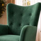 Alistair Green Velvet Rocking Chair from Ashcroft Furniture - Luna Furniture
