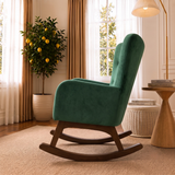 Alistair Green Velvet Rocking Chair from Ashcroft Furniture - Luna Furniture