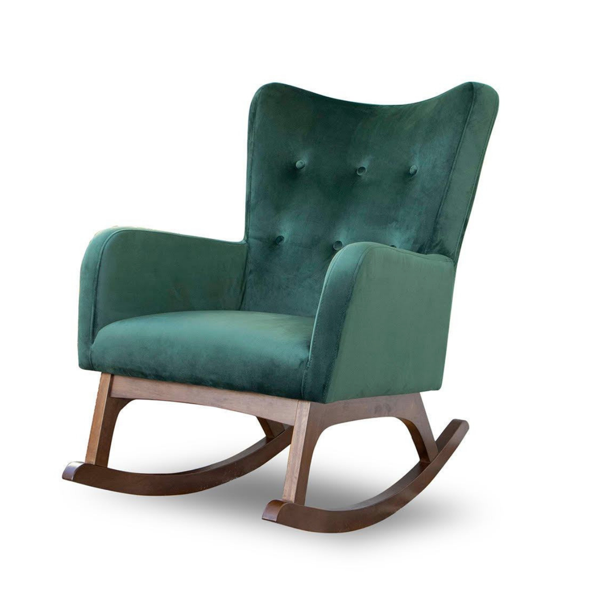 Alistair Green Velvet Rocking Chair from Ashcroft Furniture - Luna Furniture