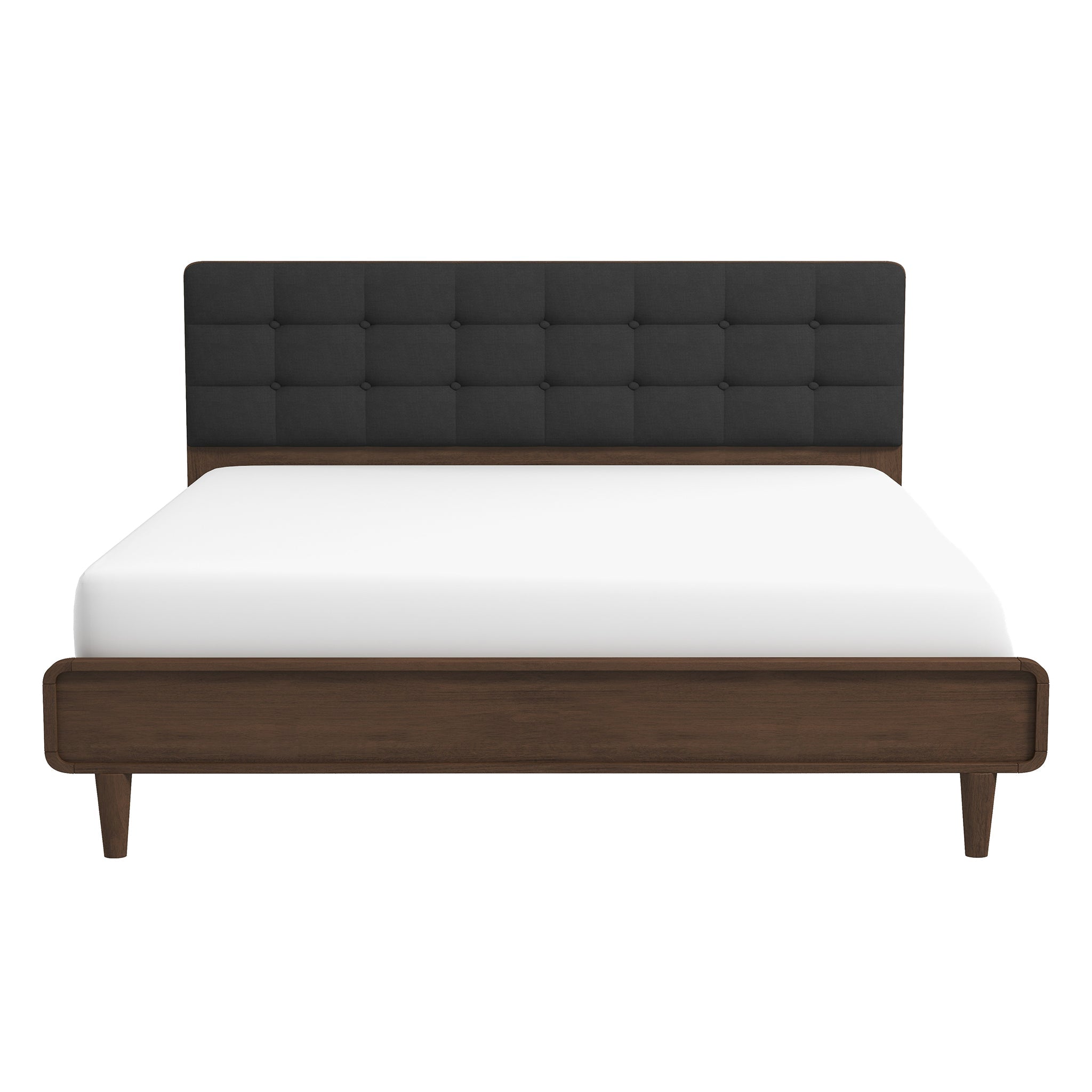 Alvarez Gray Fabric Upholstered King Platform Bed